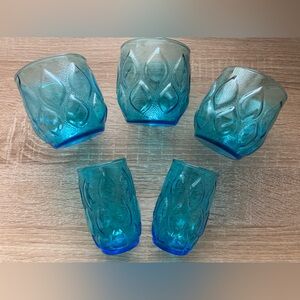 Anchor Hocking Blue Madrid Glass - Set of 5 Glasses 💙✨💙✨